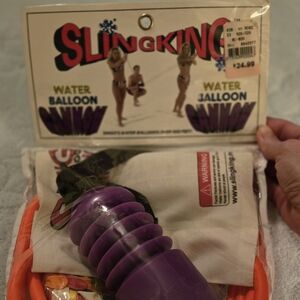 VTG Sling King Water Balloon Cannon Slingshot with  Balloons NEW 1989’90